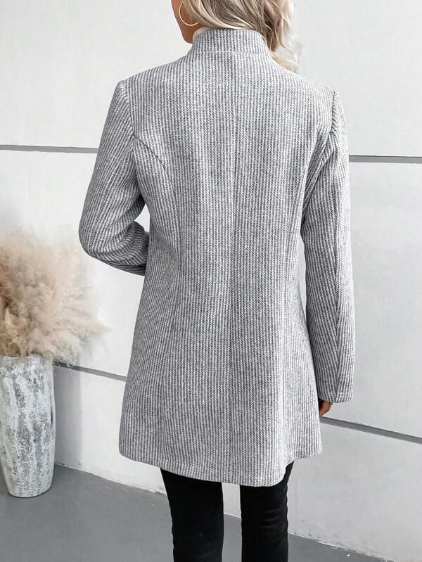 Tanja | Eleganter kragenloser Langarm-Überwurf für Damen