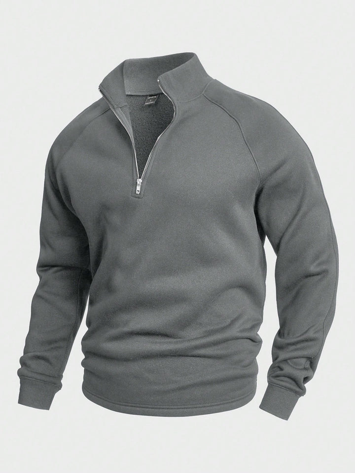 Simon | Freizeit-Pullover für Herren mit Halbem Reißverschluss (1+1 Free)