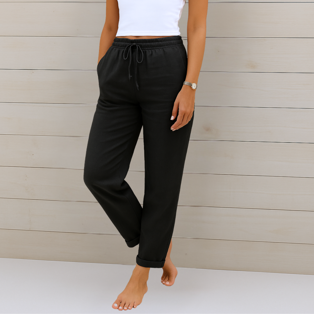 Alyse | Premium Stretch-Hose für Damen mit geradem Bein und mittlerem Bund