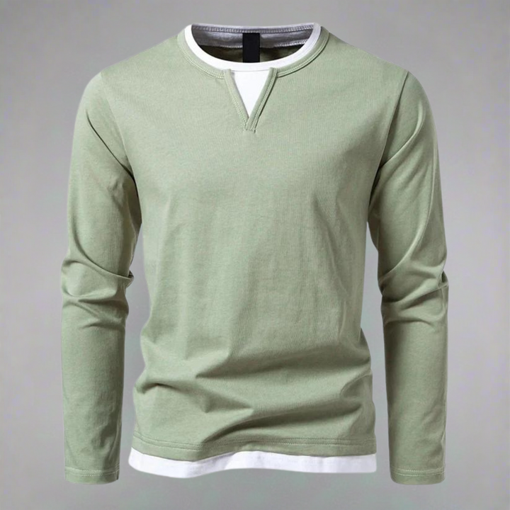 Diego | Langärmeliges Trikot Pullover für Herren mit V-Ausschnitt