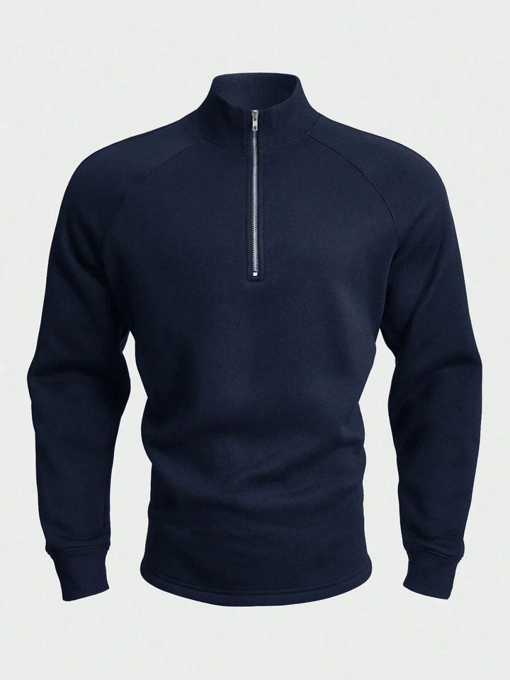 Simon | Freizeit-Pullover für Herren mit Halbem Reißverschluss (1+1 Free)