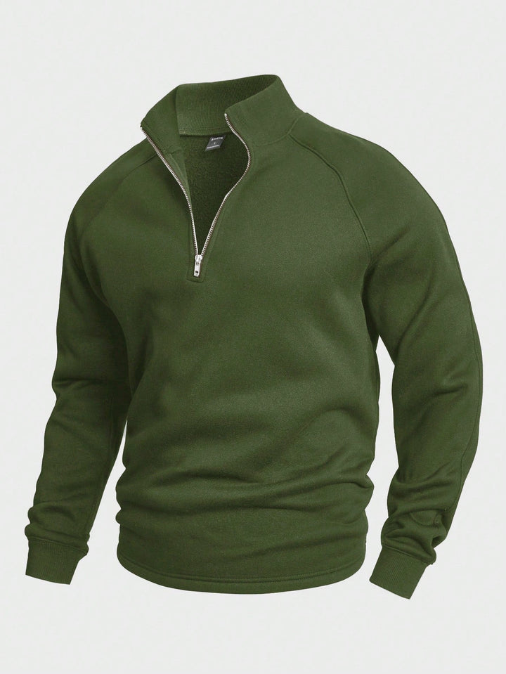 Simon | Freizeit-Pullover für Herren mit Halbem Reißverschluss (1+1 Free)