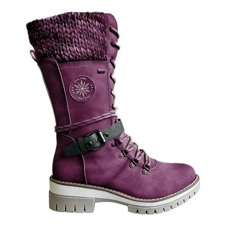 FrostLuxe | Wasserdichte Schnürstiefel in Wadenlänge für Damen