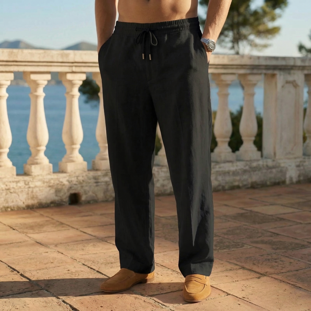 Herrenhose mit Taschen und Kordelzug