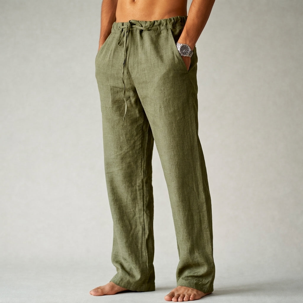 Elias | Herrenhose mit Taschen und Kordelzug