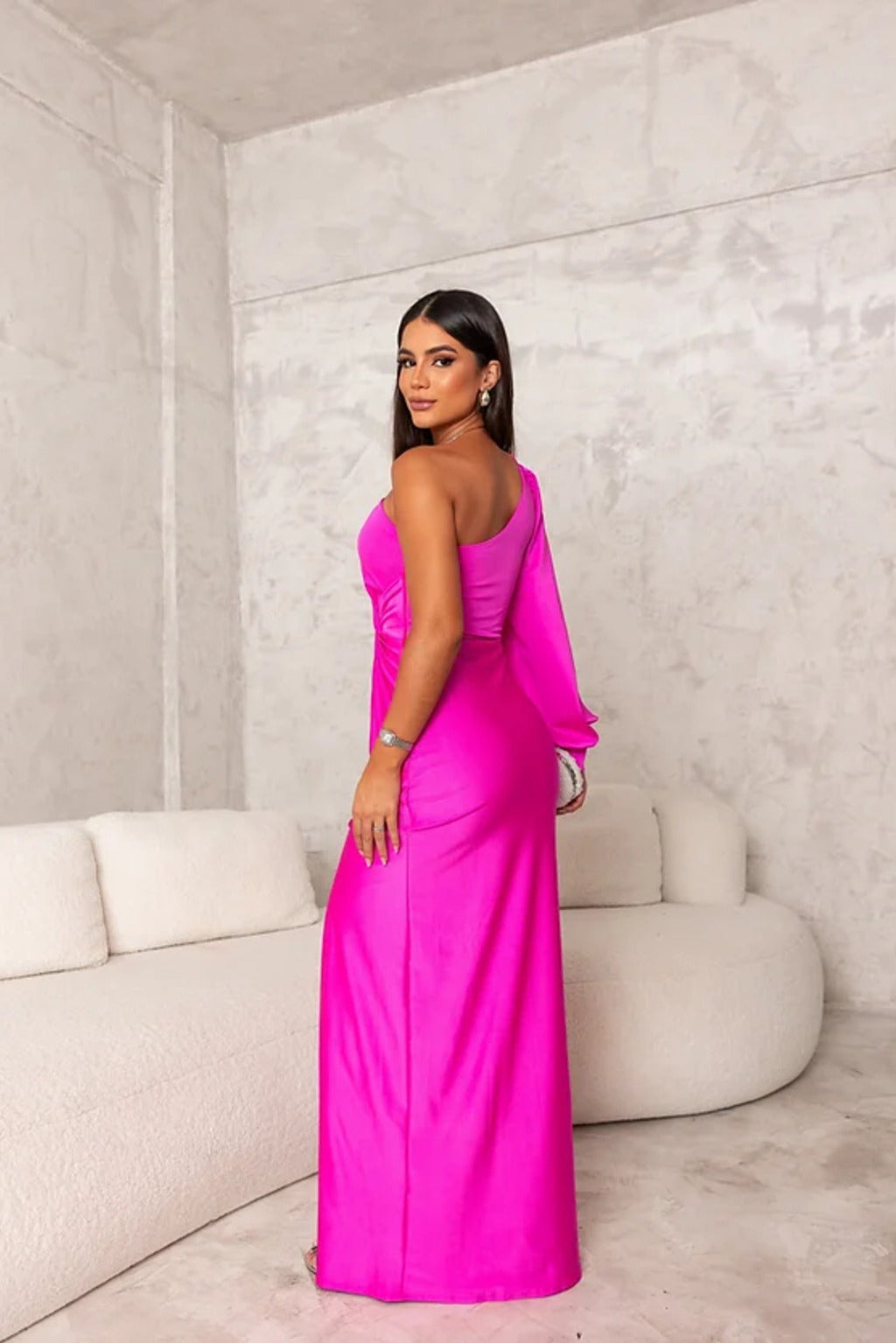 Anna | Elegantes Silhouette Kleid mit Rundhalsausschnitt