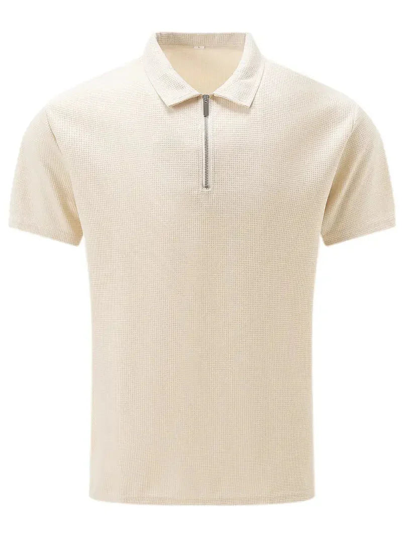 Brit und Boho | Das Sommer-Zip-Polo mit langen Ärmeln Poloshirt