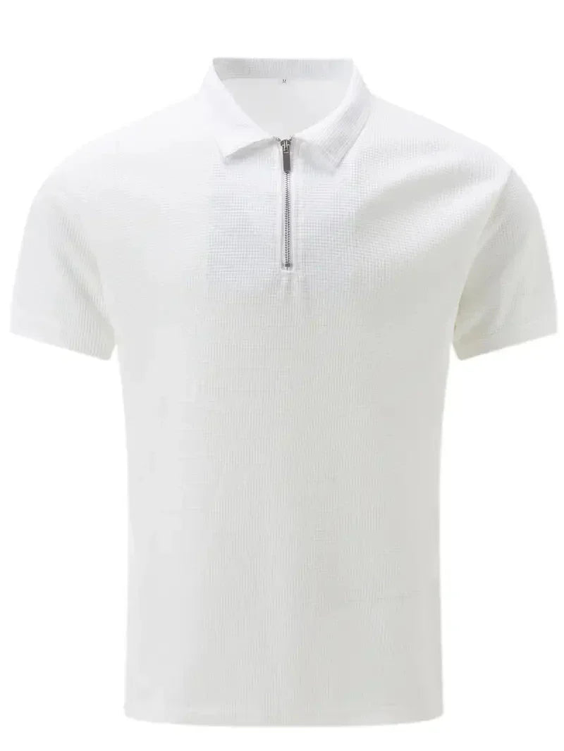 Brit und Boho | Das Sommer-Zip-Polo mit langen Ärmeln Poloshirt