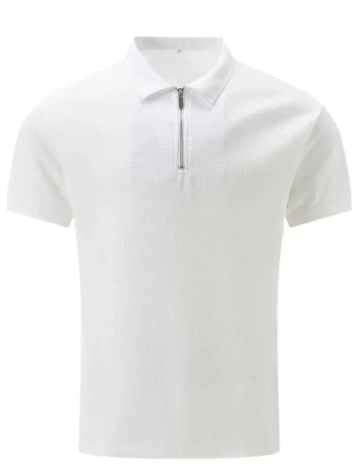 Brit und Boho | Das Sommer-Zip-Polo mit langen Ärmeln Poloshirt
