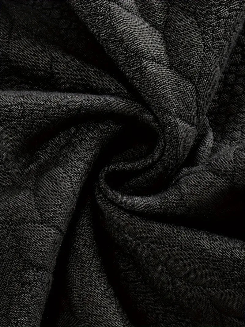Brit und Boho | Lässiger Jacquard Quarter-Zip Pullover
