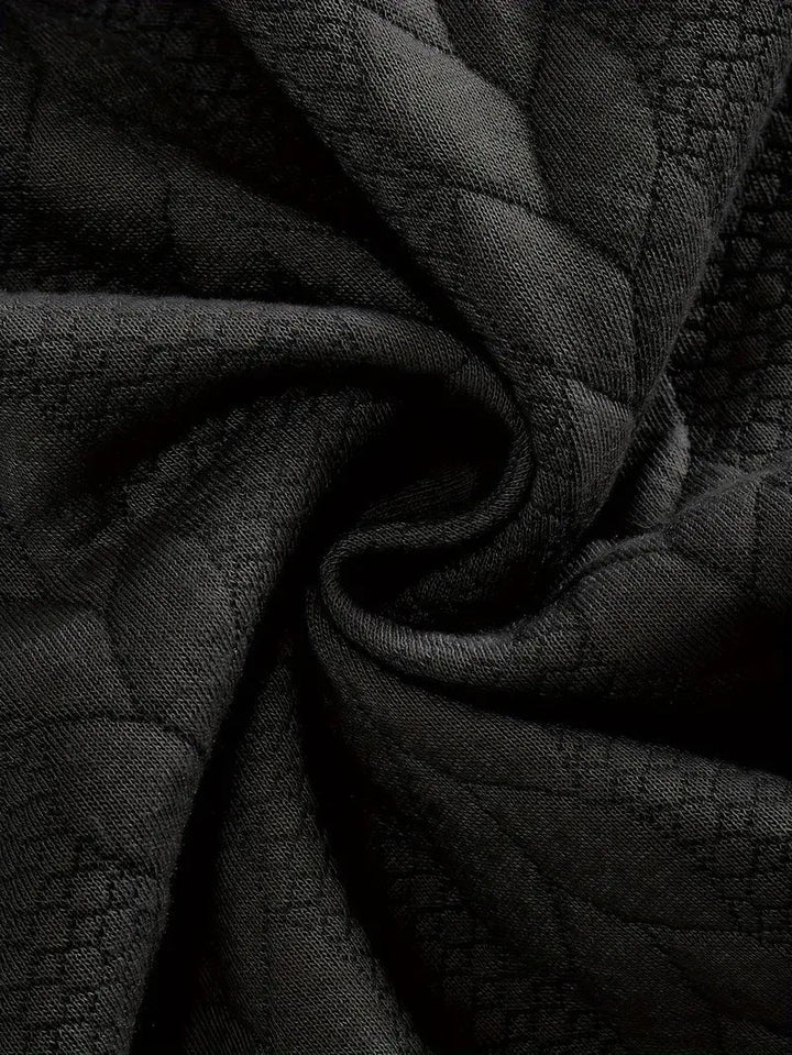 Brit und Boho | Lässiger Jacquard Quarter-Zip Pullover