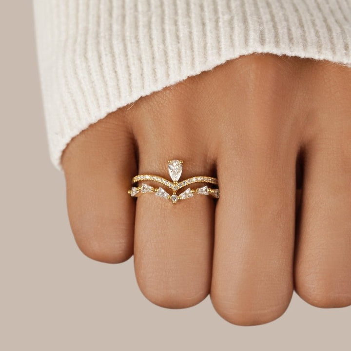 Valeria | Eleganter Kristallring für Damen