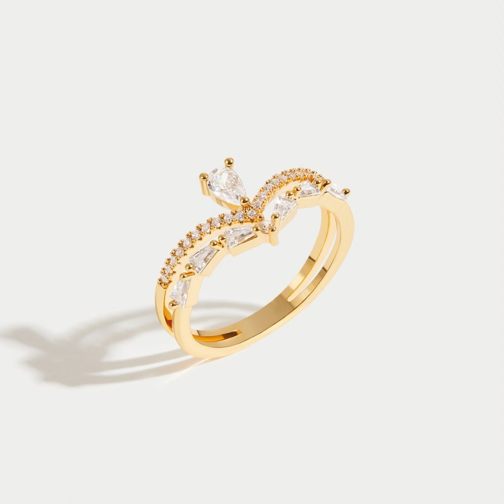 Valeria | Eleganter Kristallring für Damen