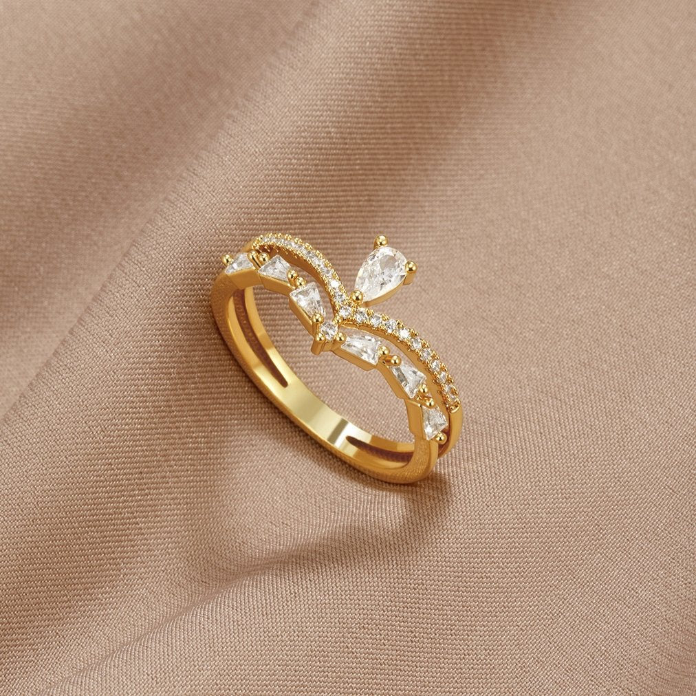 Valeria | Eleganter Kristallring für Damen