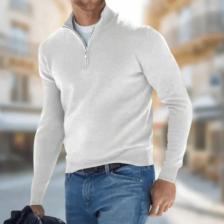 Brit und Boho | Hudson | Herren Viertelreißverschluss Pullover