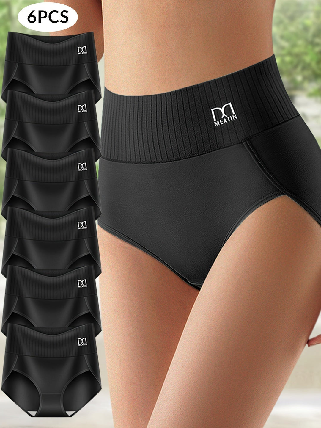 Elsa | 6er-Pack hochtaillierte Höschen für Damen mit hohem Bund