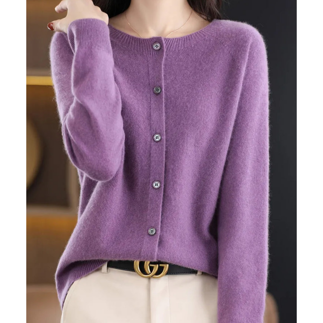 Hannah | Winter Essential Pullover für Damen mit V-Ausschnitt und langen Ärmeln