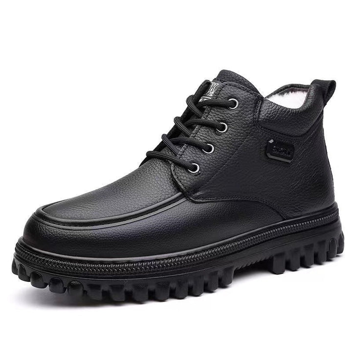 Herren Winterstiefel mit hohem Schaft und Schnürung