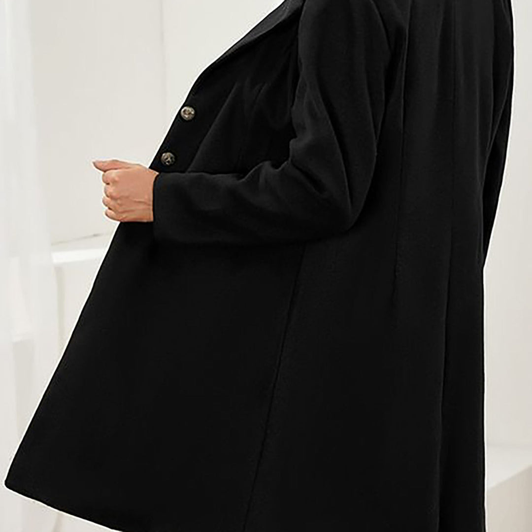 Lena | Damen Mantel mit Knöpfen und langen Ärmeln