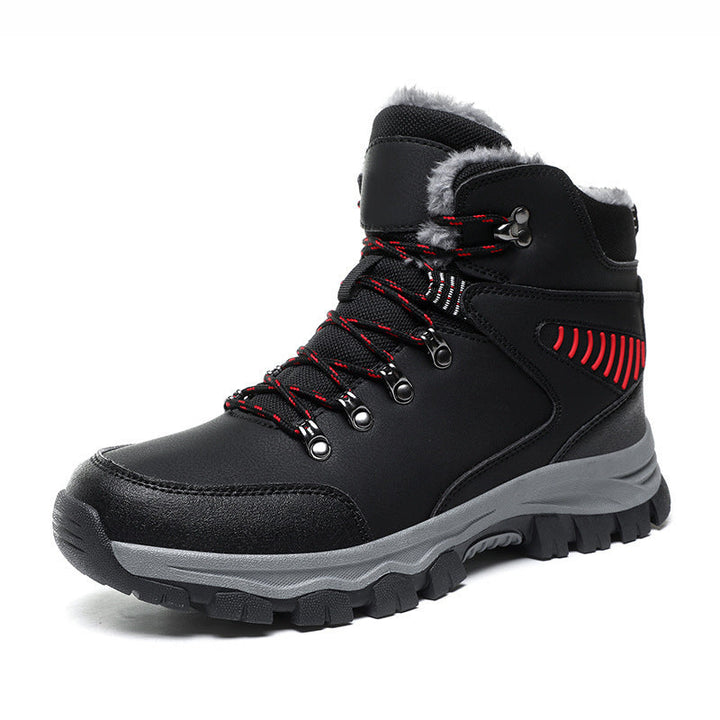 Herren Winterstiefel mit rutschfester Sohle und Schnürung