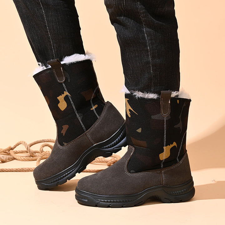 Herren Stiefel mit rutschfester und wasserdichter Sohle