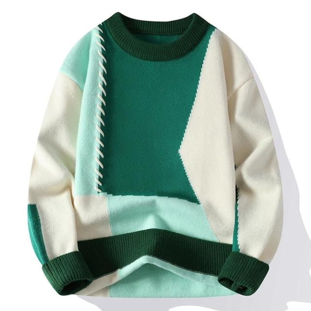Finn | Designer Strick mit Rundhalsausschnitt und langen Ärmeln