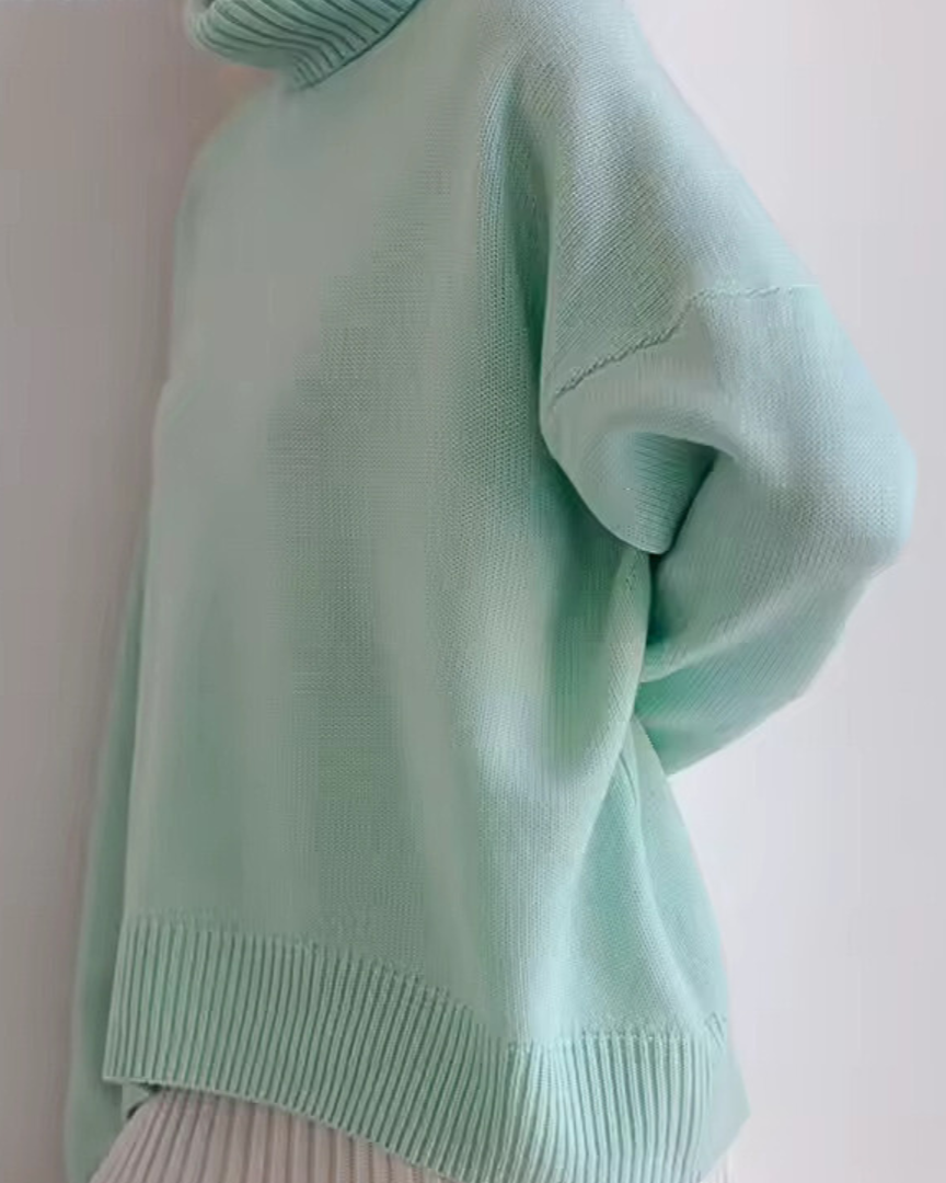 Lesley | Oversized Rollkragenpullover für Damen mit langen Ärmeln