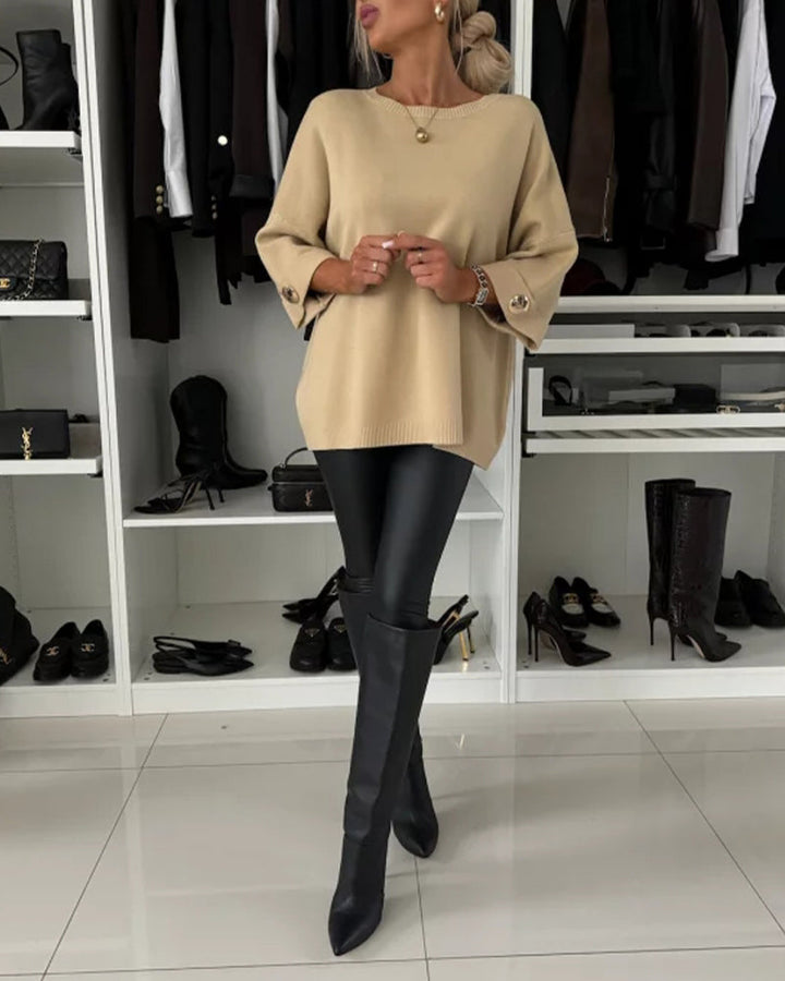 Isabella | Elegante Strickpullover für Damen mit Rundhalsausschnitt