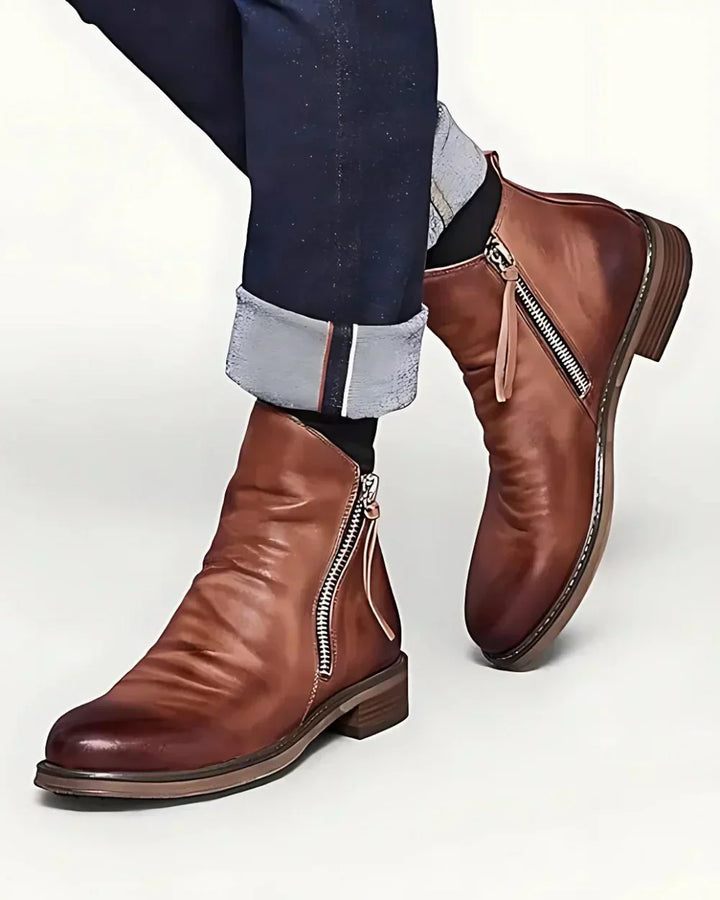 Max | stiefelette für Herren mit Seitlichem Reißverschluss