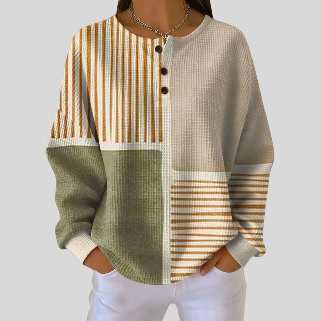 Luna | Alltagsluxus Pullover für Damen mit Rundhalsausschnitt und langen Ärmeln