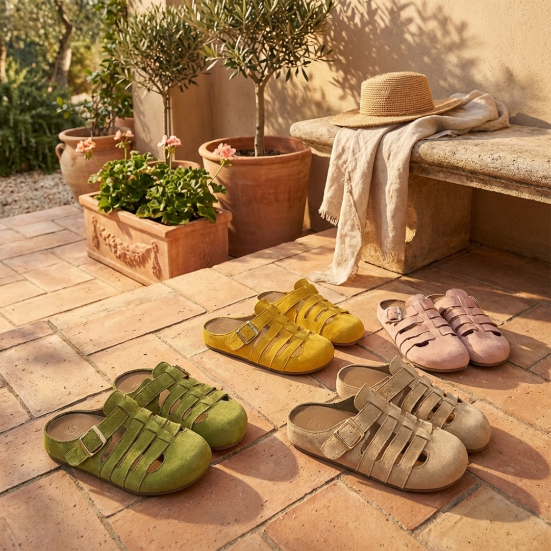 Nathalie | Gemütliche Slip-On-Mulesandalen für Damen mit flachem Absatz