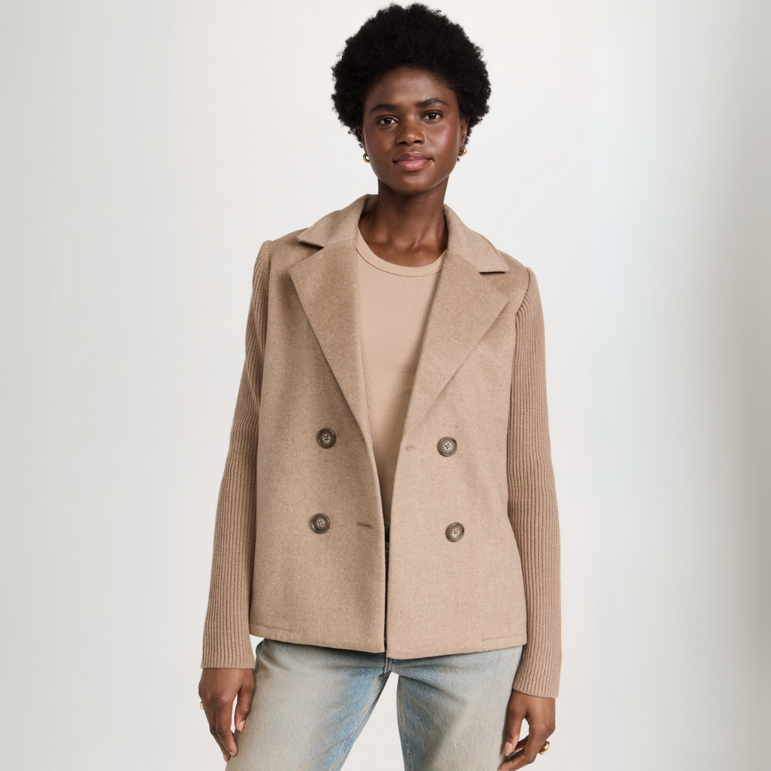Helen | Strickblazer Mantel für Damen mit langen Ärmeln