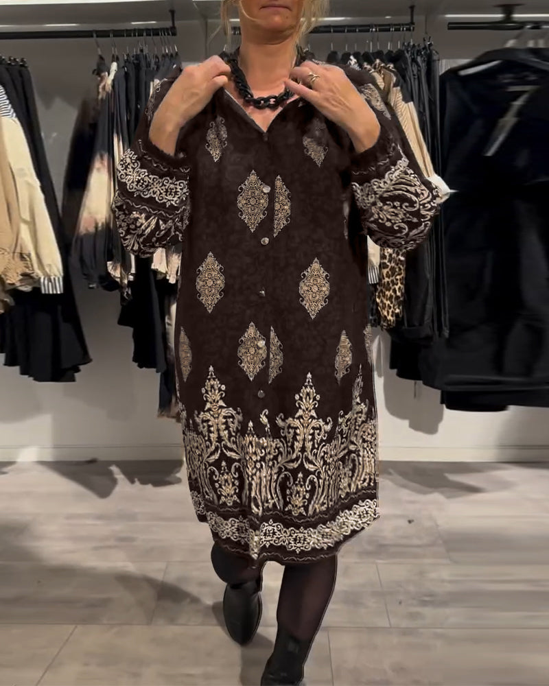Ilse | Vintage-inspiriertes Kleid für Damen mit Knopfleiste