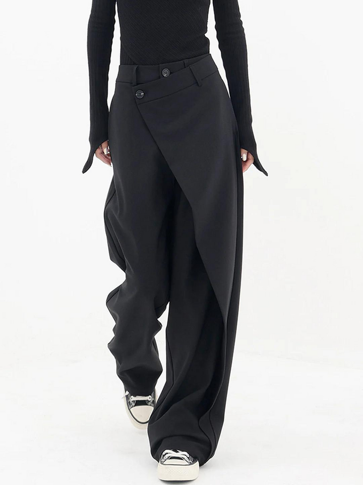 Sofia | Moderne Baggy Hose für Damen mit weiter Passform und hohem Bund