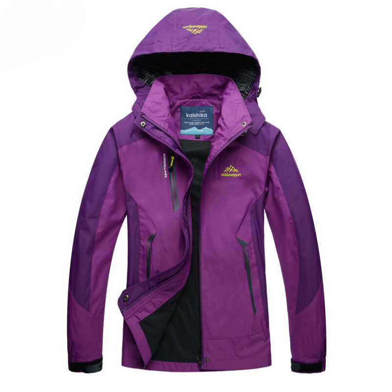 Eleonora | Wasserdichte Damenjacke für Damen mit Rundhalsausschnitt