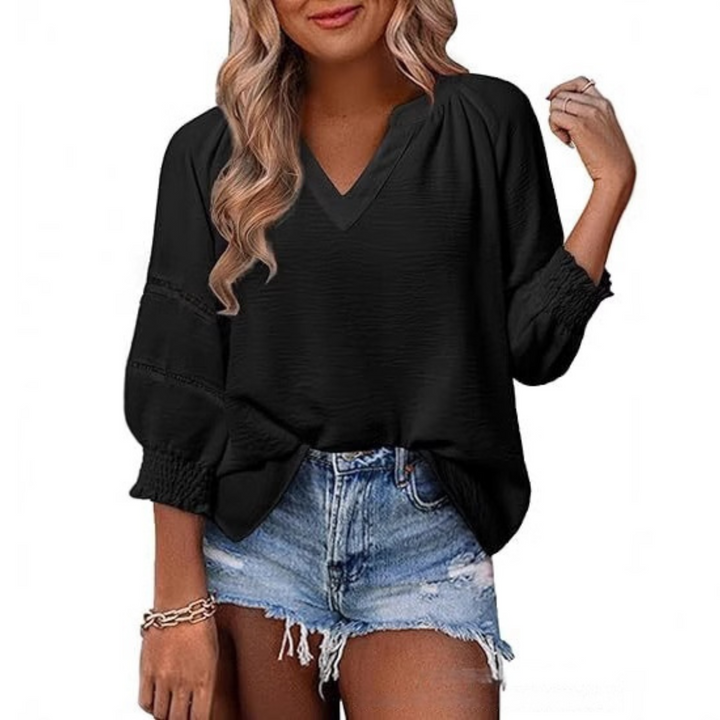 Gianna | Legere elegante Bluse für Damen mit Laternenärmeln für den Sommer