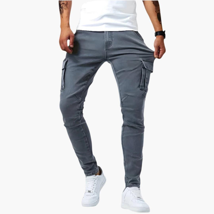 Samuel | Stretch Cargo-Hosen für Herren mit schmaler Passform und mittlerem Bund