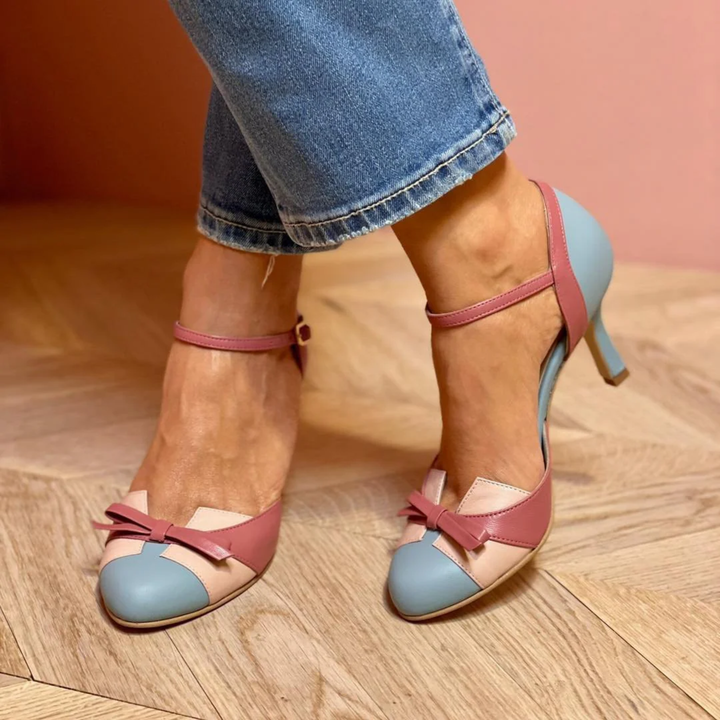 Retro-Style Orthopädische Sandalen für Damen mit mittelhohem Absatz