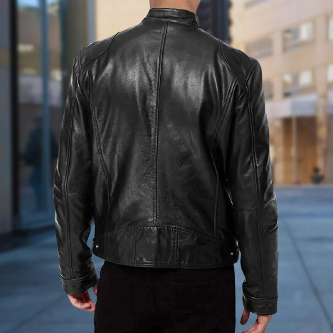 Gabriele | Herren Jacke mit Rundhalsausschnitt und langen Ärmeln