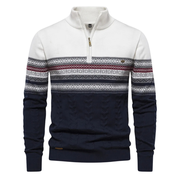 Julian | Viertel Reißverschluss Pullover für Herren mit langen Ärmeln