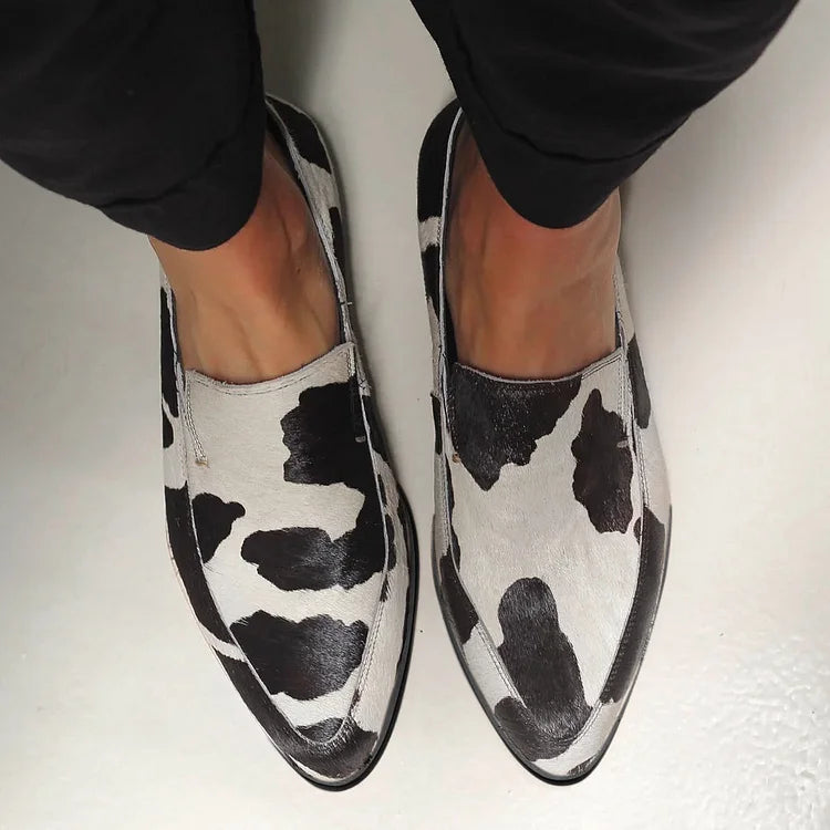 Kühe Print Slip-Ons für Damen