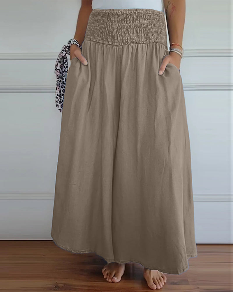 Irene | Bequeme Weite-Hosen für Damen mit hohem Bund