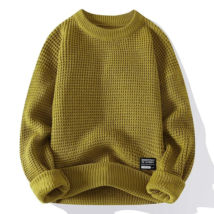 Silas | Premium-Pullover für Herren mit Wabenstruktur und Rundhalsausschnitt