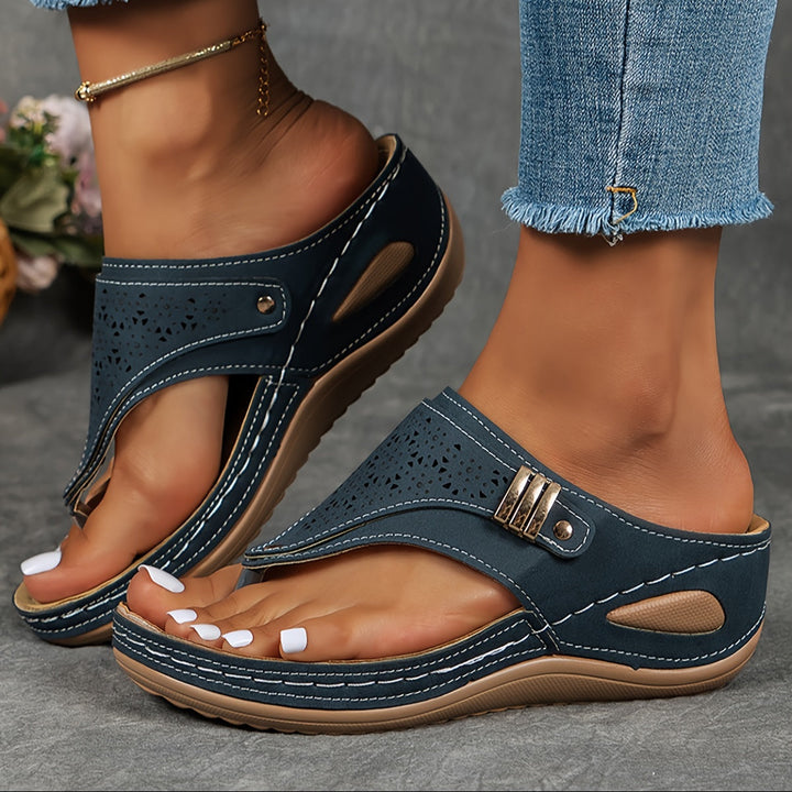 Callie | Stilvolle Orthopädische Sandalen für Damen mit niedrigem Absatz