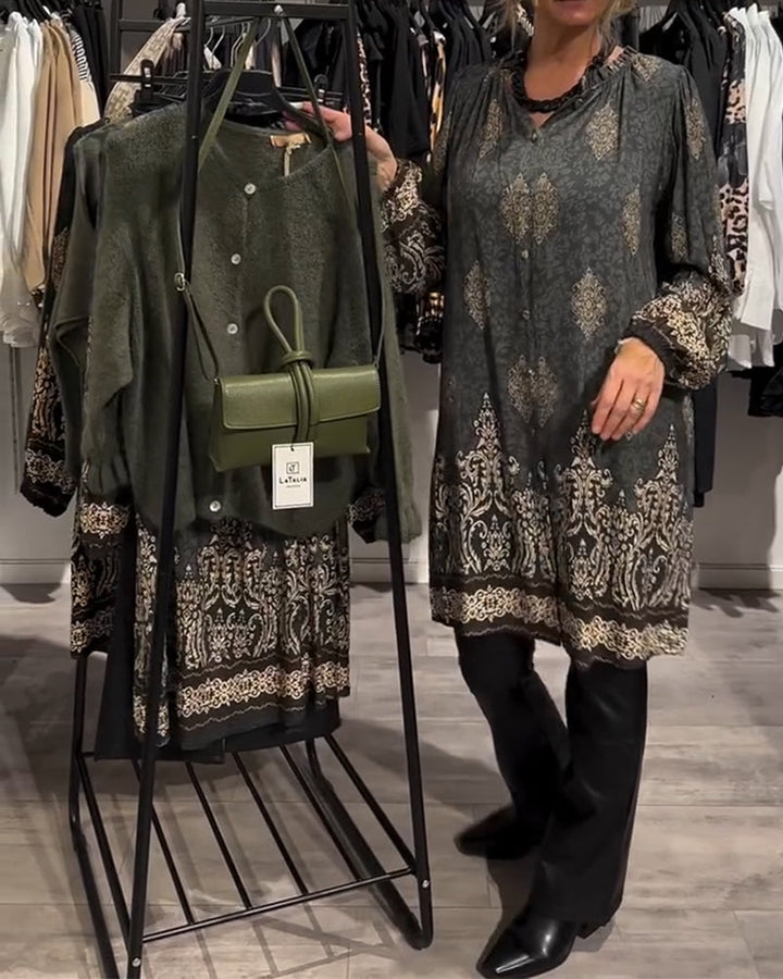 Ilse | Vintage-inspiriertes Kleid für Damen mit Knopfleiste