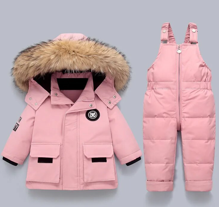 Treffen für Damen mit Winter Head | Dick gepolsterter Schneeanzug | Baby und Kleinkind