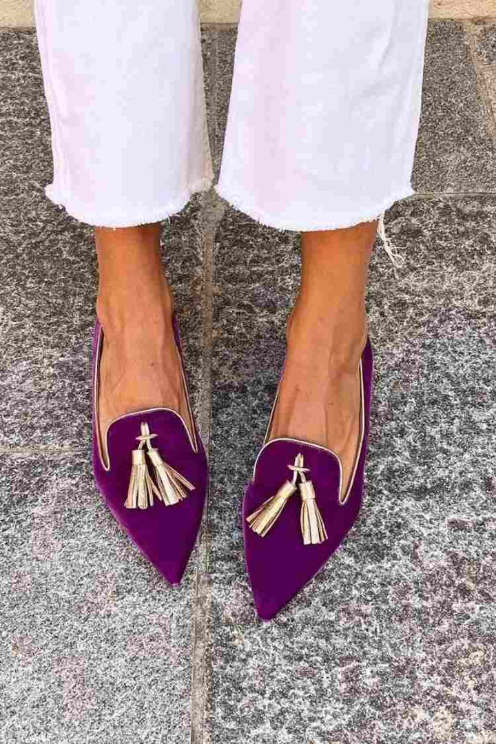 Loafer für Damen mit Eleganten Quasten
