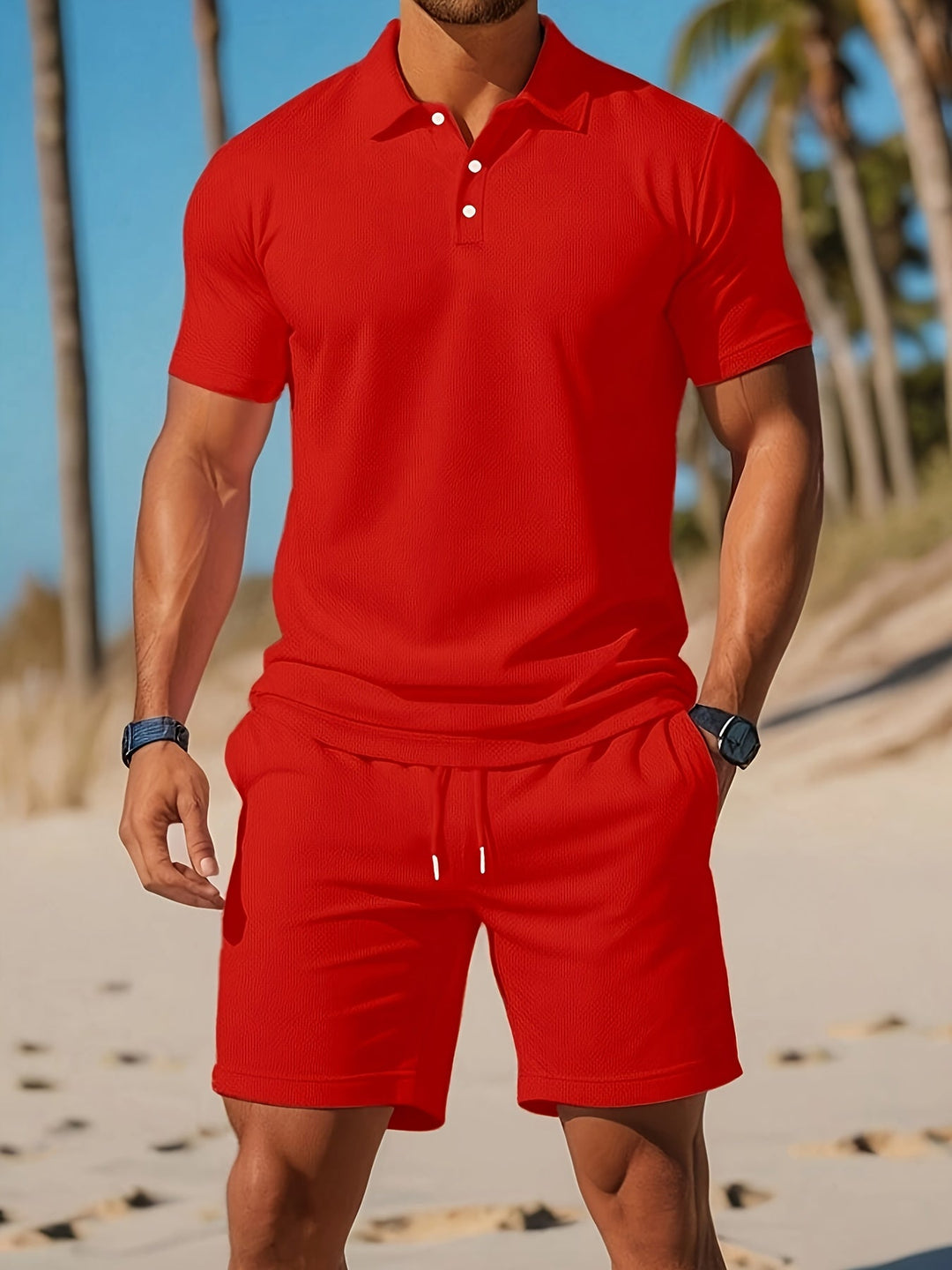 Lance | Premium Freizeitset für Herren mit kurzen Ärmeln