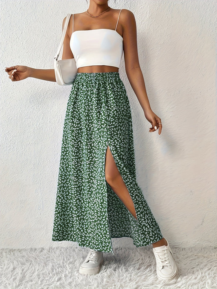 Paige | Floral Print Maxi Rock für Damen