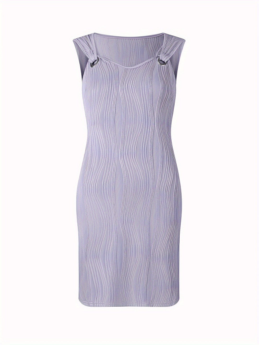 Macy | Elegantes Ärmelloses Minikleid für Damen mit Streifen und V-Ausschnitt
